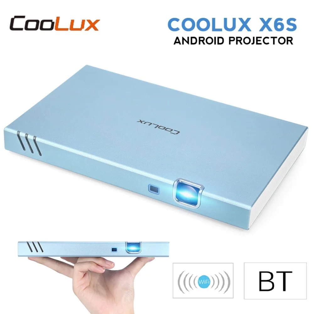 COOLUX X6S Портативный проектор мини умный на Android Full HD 1080 P Беспроводной BT Wi Fi 4 K 3D DLP
