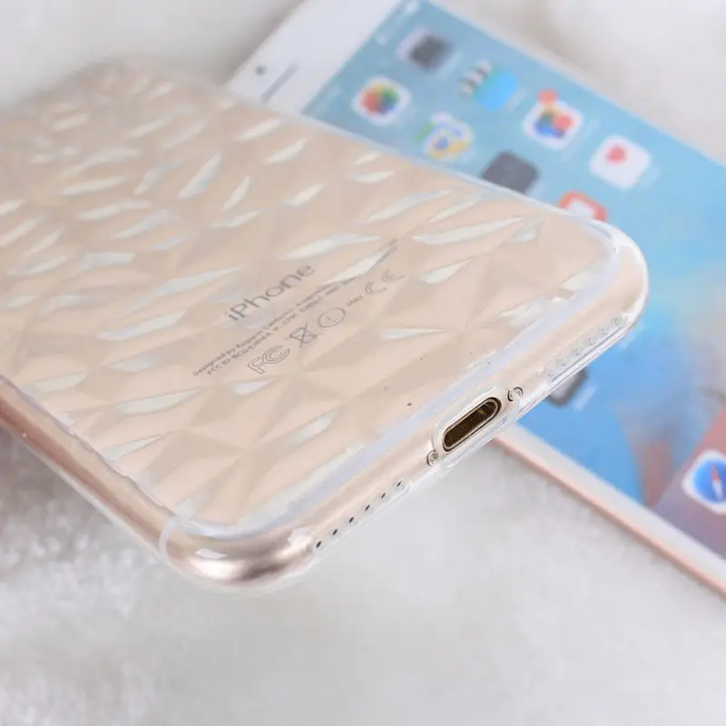 Для iPhone 6 S 7 8 Plus глянцевые Чехлы прозрачные телефонные чехлы для 5S 5 SE Capinha X XS