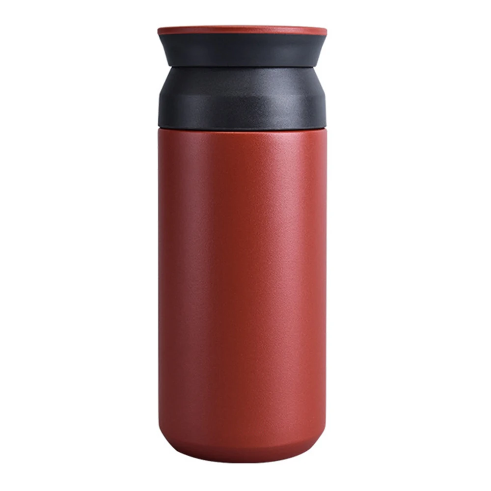 Stainless Steel Vacuum Flask Portable Simple Art Water Filter Cup Straight Normal Thermoses For Kids | Дом и сад