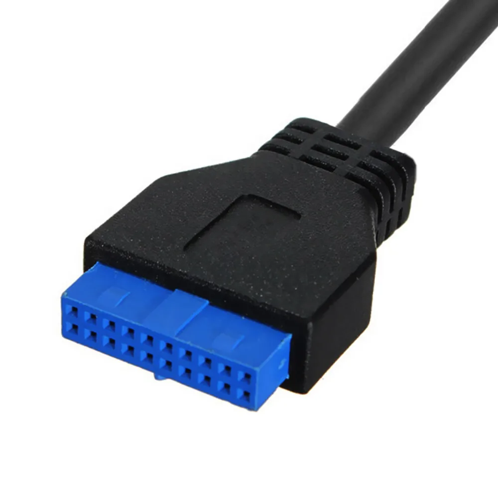 CY 50cm USB 3.0 B Type Male to Motherboard 19pin Header Cable 90 Degree Left angled | Компьютеры и офис