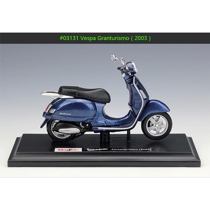 MAISTO 1:18 Vespa Granturismo (2003) сплав литой мотоцикл модель гибкие вращающиеся колеса