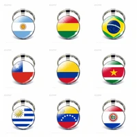 south america countries flag keychain brazil argentina chile peru colombia flag metal key chain tourist countries souvenir gifts