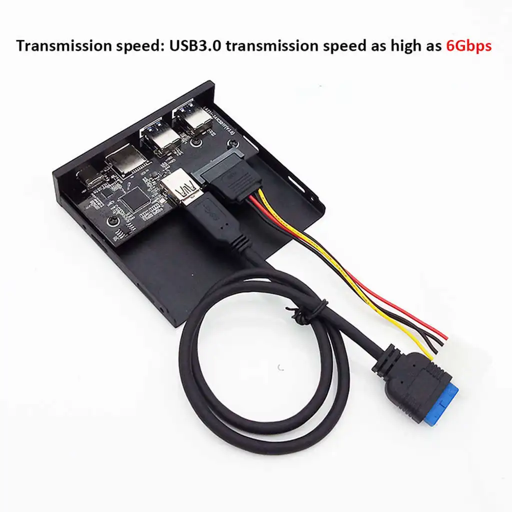 Кардридер 33S50 Rtk 3 в 1 ПК Фронтальная панель медиапорт Type C два порта Usb 0 с кабелем