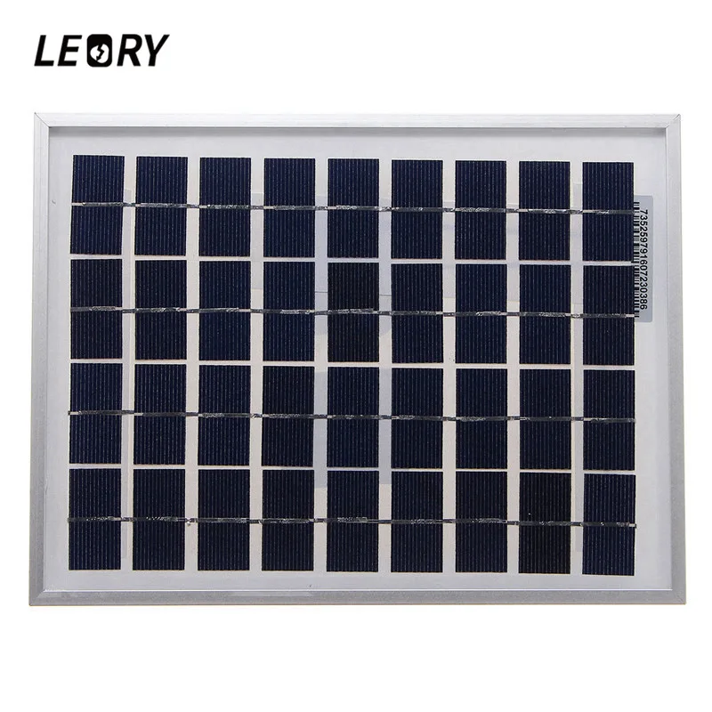 LEORY 5 ватт 18VSolar Панель открытый поликристаллические солнечные батареи Модуль