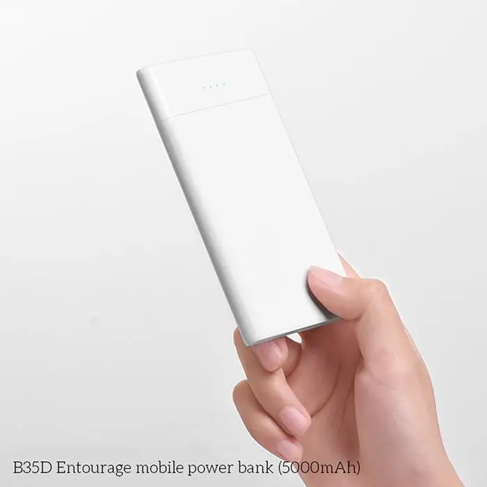 HOCO Портативный 5000 мАч мобильный телефон двойной usb порт светильник показывает