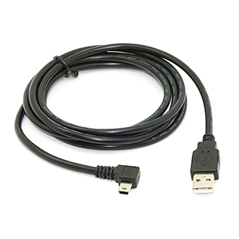 Горячие TTKK мини usb B Тип 5pin мужской прямоугольный 90 градусов к USB 2 0 Мужской кабель