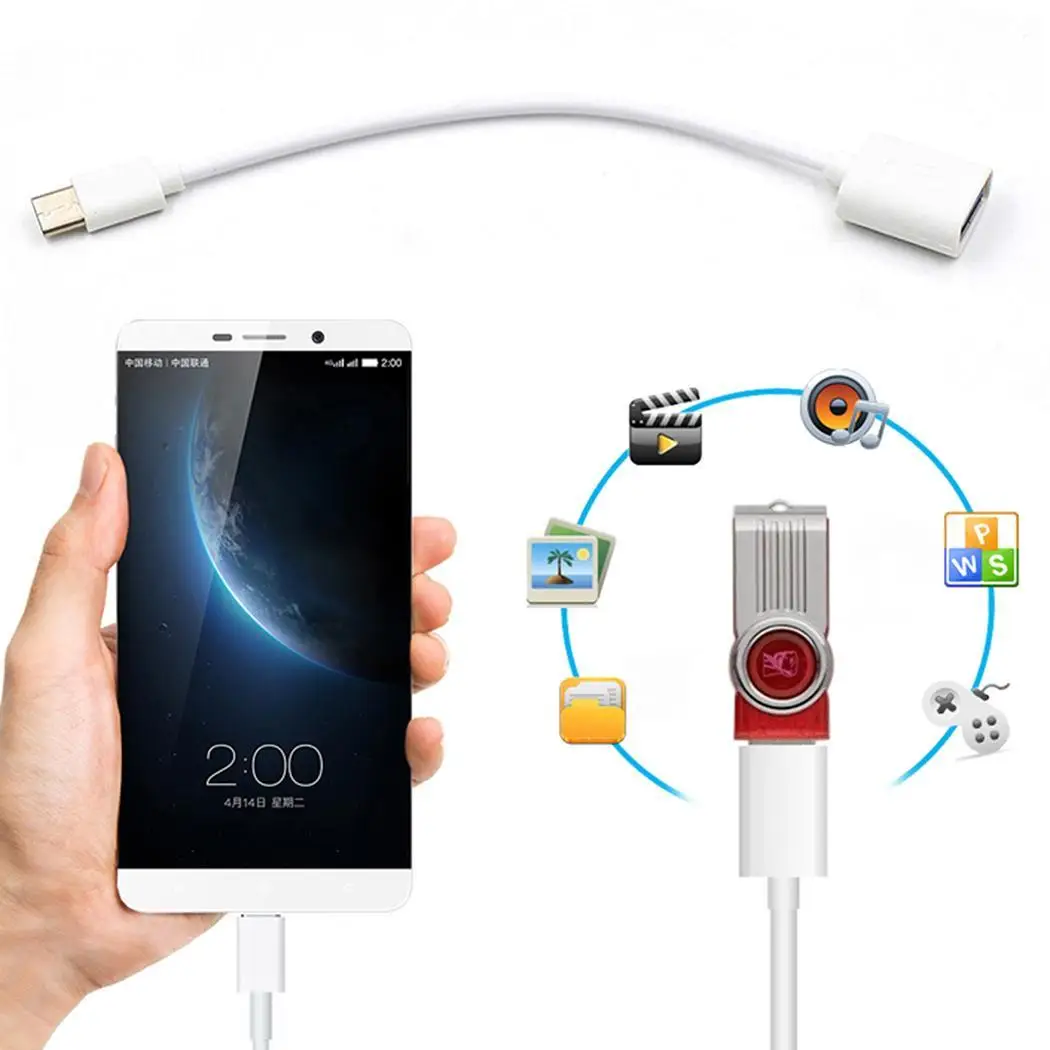 Кабель для передачи данных от Type C до USB2.0 УДЛИНИТЕЛЬ MacBook адаптер 16 см/6 3 дюйма в