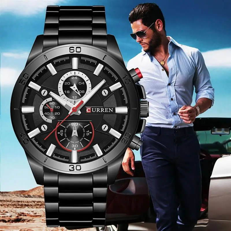 Curren 8275 новинка 2019 Топ бренд роскошные часы для мужчин Relogio Masculino кварцевые модные