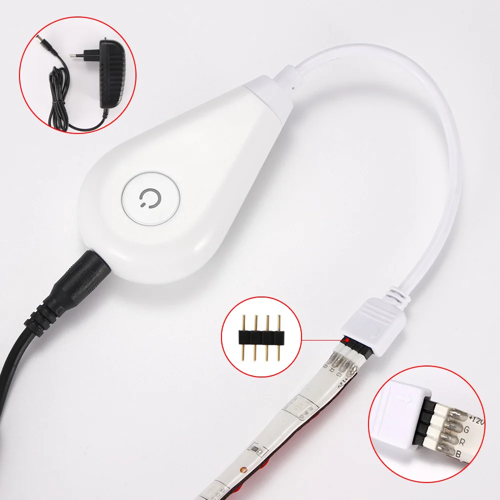 Цветная (RGB) светодиодный световая полоса Wi-Fi контроллер DC12V приложение Smart Life