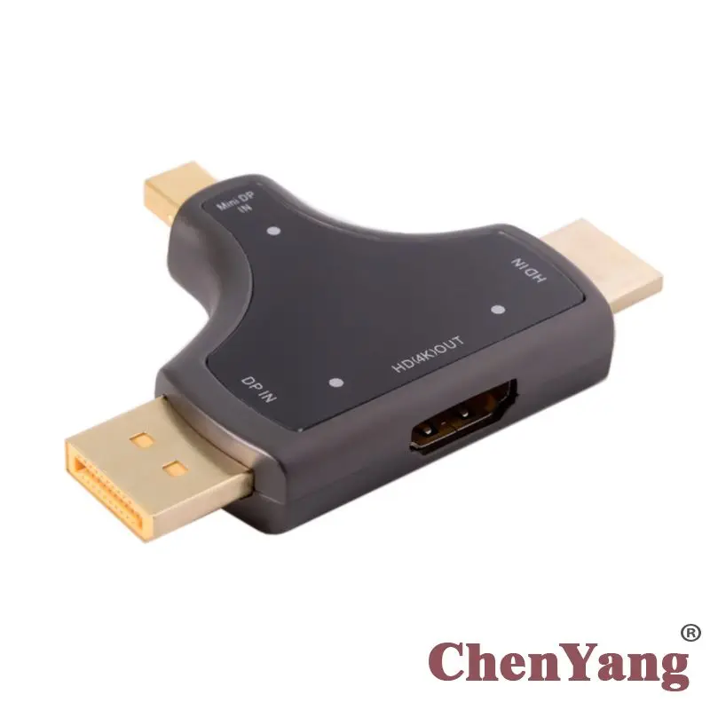 

CYDZ Displayport & HDMI-compatible & Mini DP 3in1 to HDMI-compatible Female Adapter 4K 2K for Laptop & PC