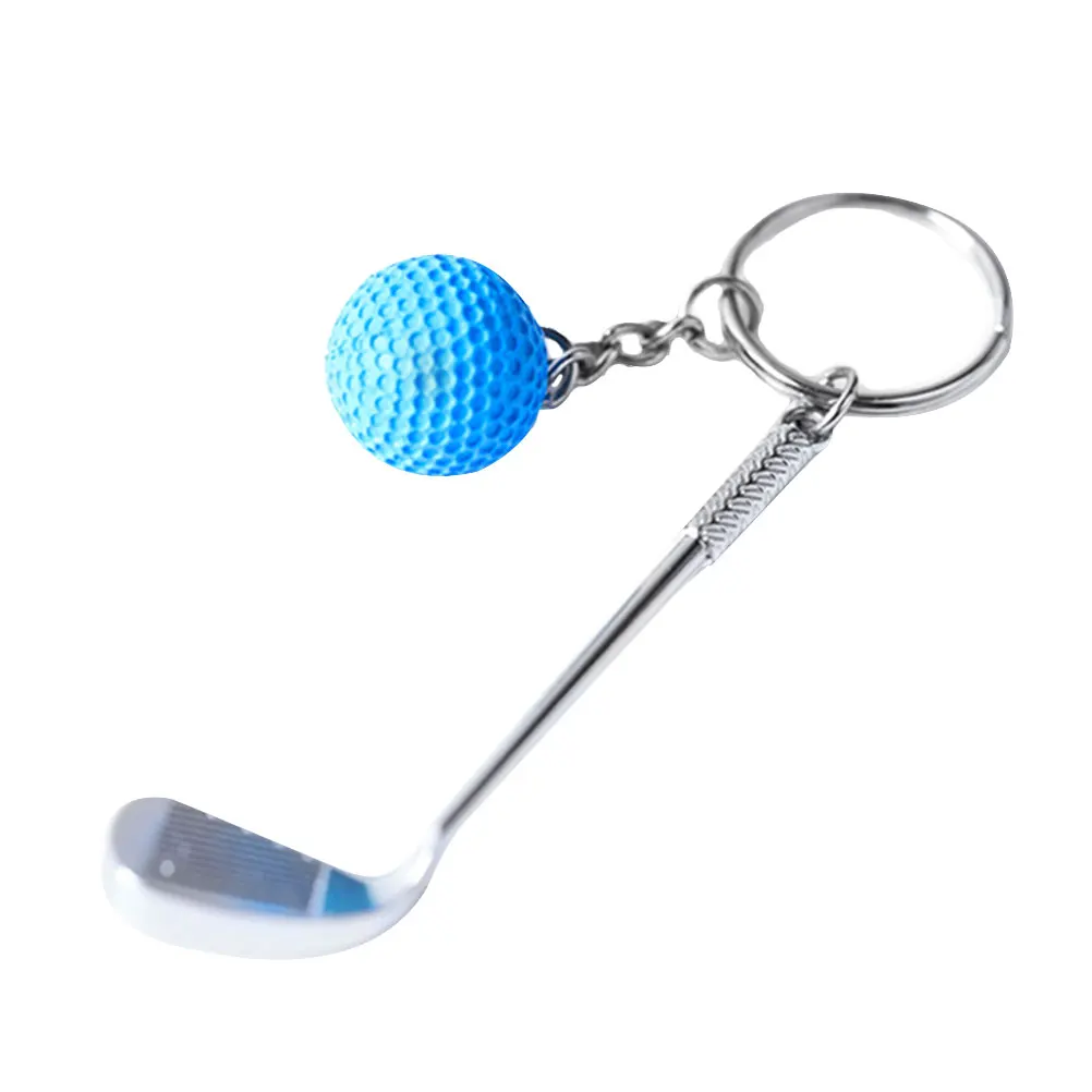 1pc Golf Keychain Ball Decorative Sports Theme Keyfob Bag Pendant Key Chain Ring Handbag Decoration Holiday Gift | Украшения и