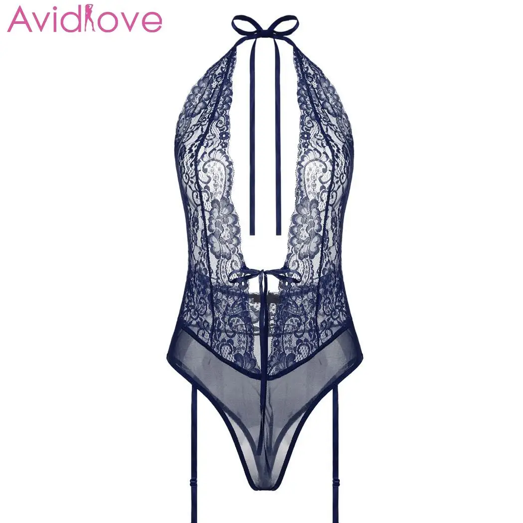 Avidlove женское сексуальное нижнее белье боди плюс размер кружевное ночное