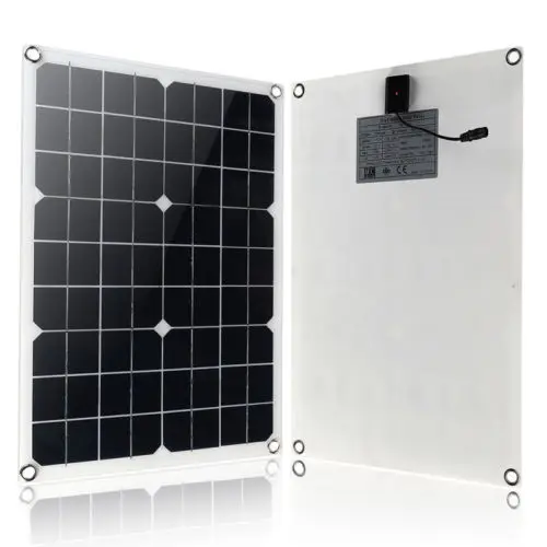 Горячая продажа 20 Вт 12В/5В DC солнечная панель Sunpower батарея USB для телефона