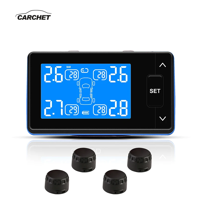 CARCHET автомобильный беспроводной TPMS система контроля давления в шинах 4 внешних