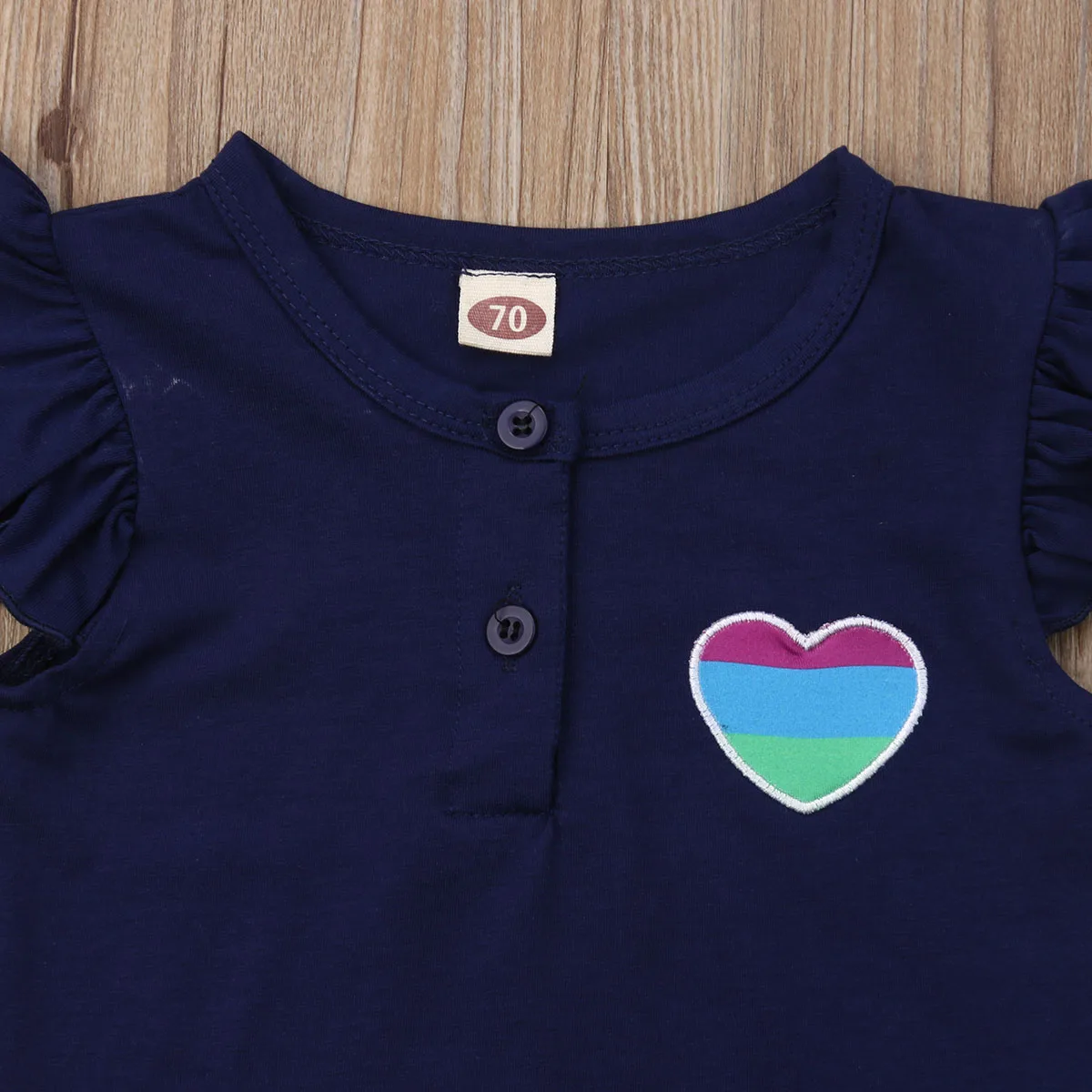 Новый летний жилет без рукавов для маленьких девочек топы шорты в радужную