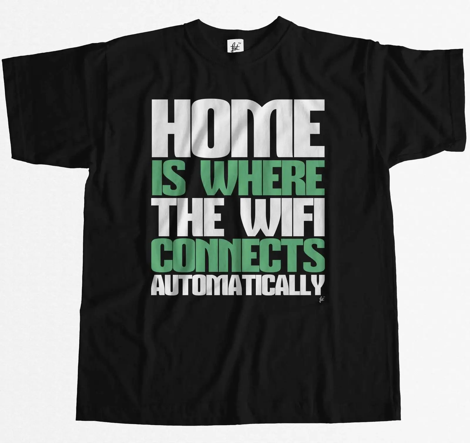 Главная где Wi Fi соединяется автоматически мужская футболка Летняя О образным