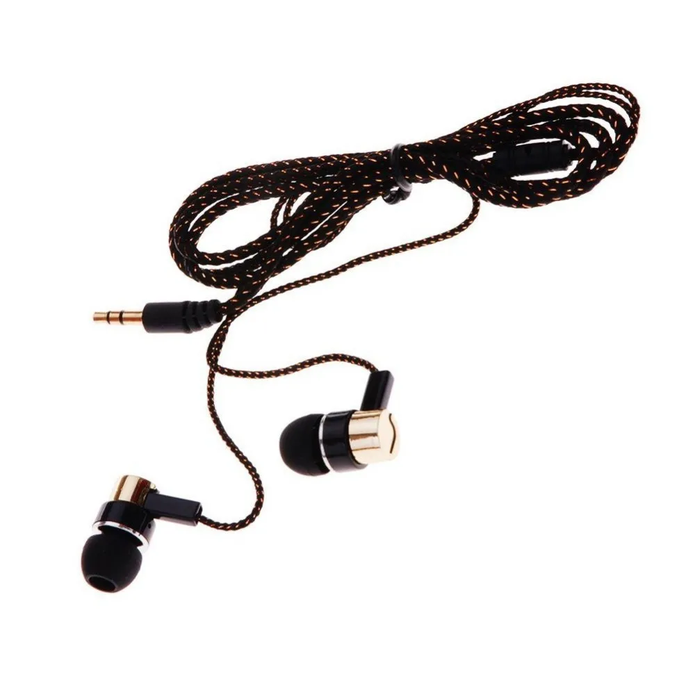 CHYI In Ear проводные наушники плетеный Канат 3 5 мм Универсальная Музыкальная