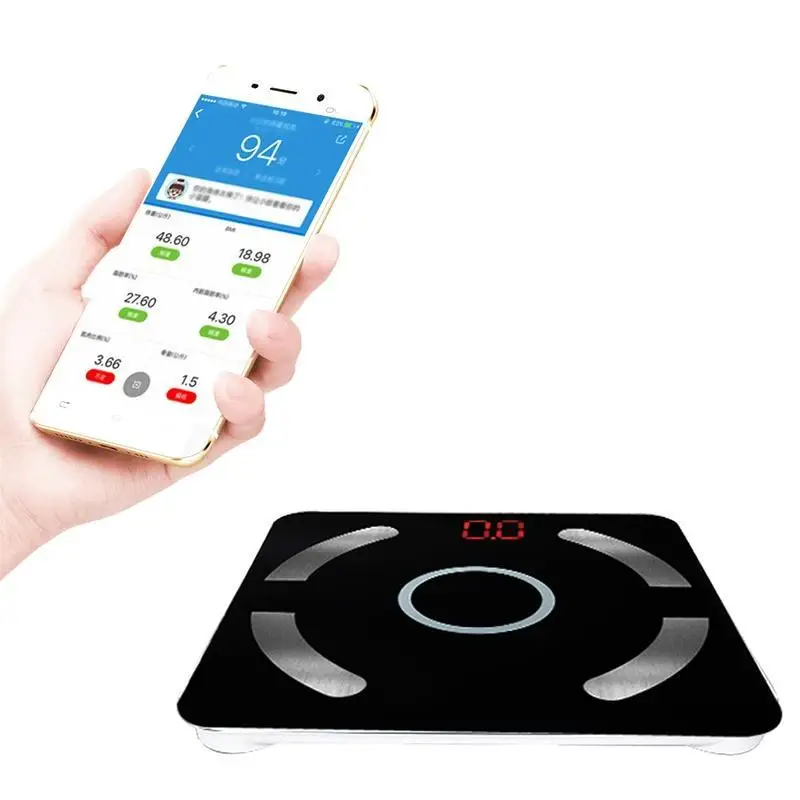 Adeeing Smart Digital Bluetooth жировых отложений весы светодиодный Дисплей с помощью