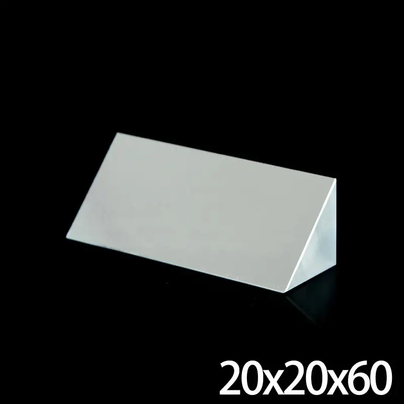 20x20x60 мм оптическое стекло треугольная Lsosceles K9 призма с отражающей пленкой оптика