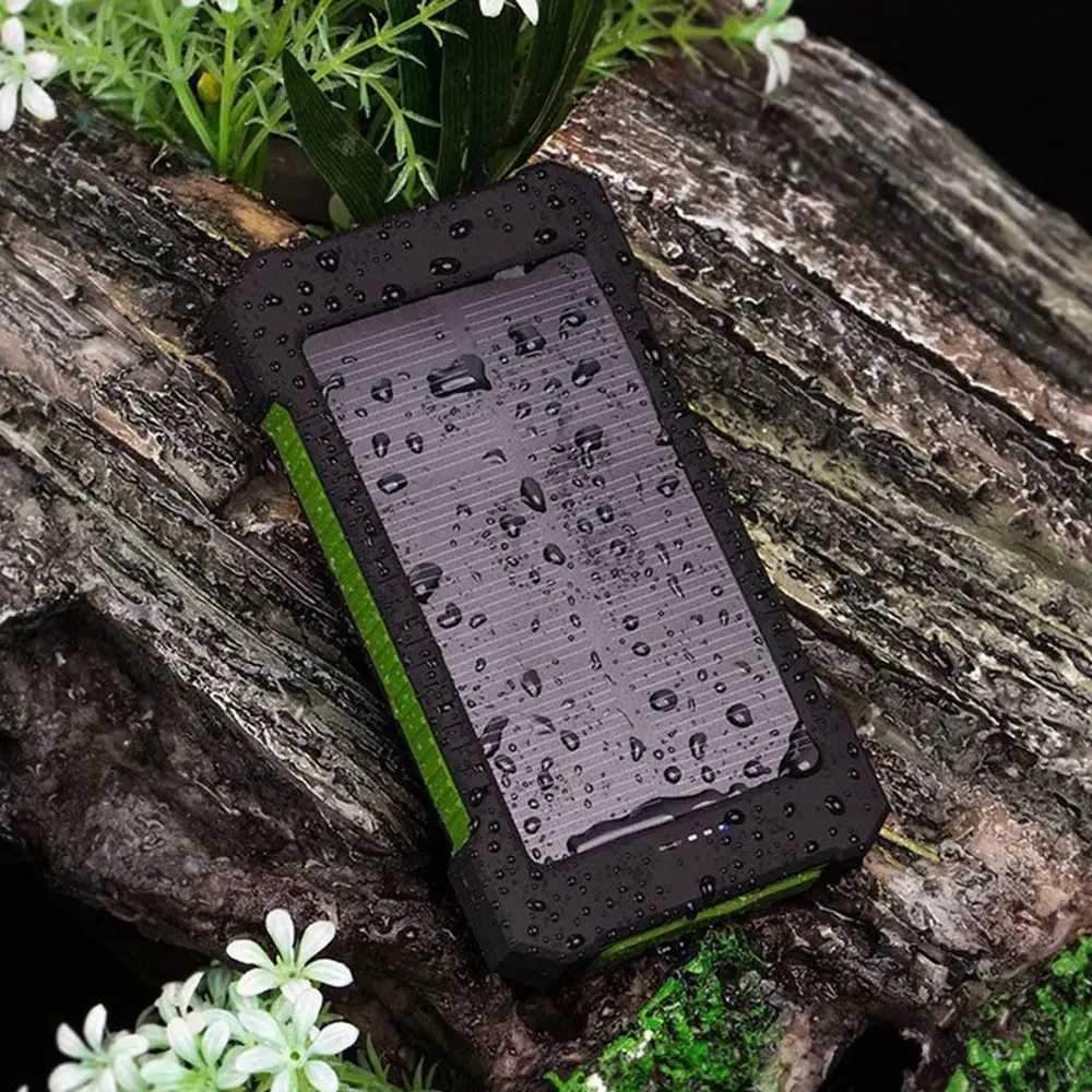 FLOVEME Солнечный водонепроницаемый светодиодный светильник power Bank 2 Двойной