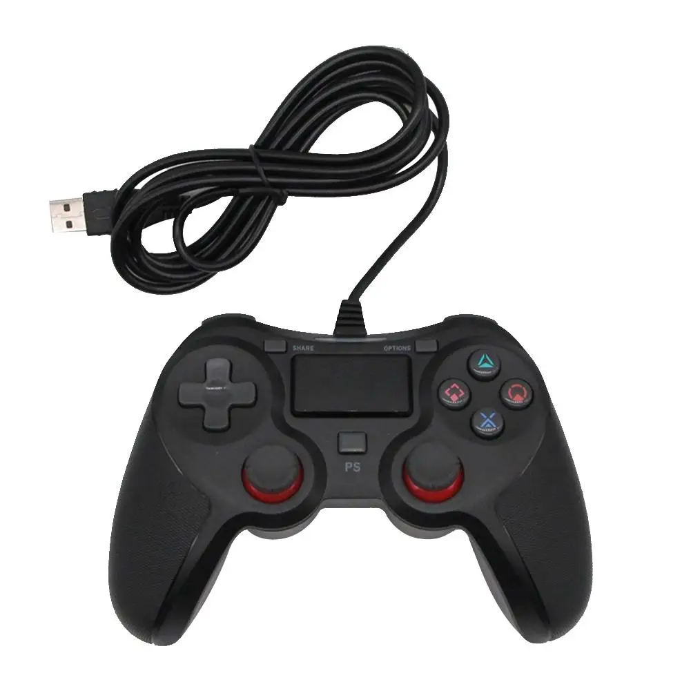 Портативный PS4 проводной контроллер usb геймпад с двойной вибрации для Playstation 4