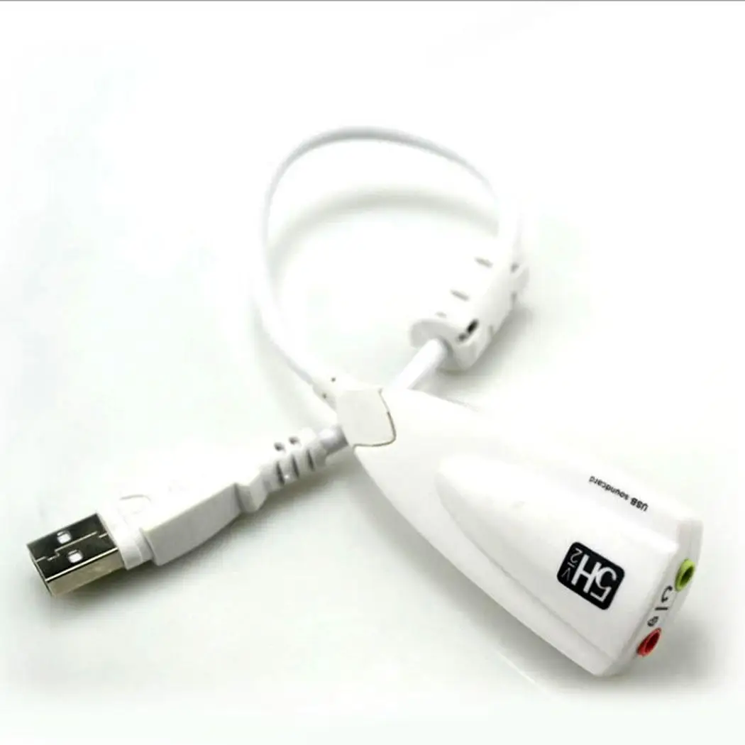 5HV2 виртуальный Внешний USB 7 1 канал Аудио Звуковая карта адаптер для ПК/микрофон