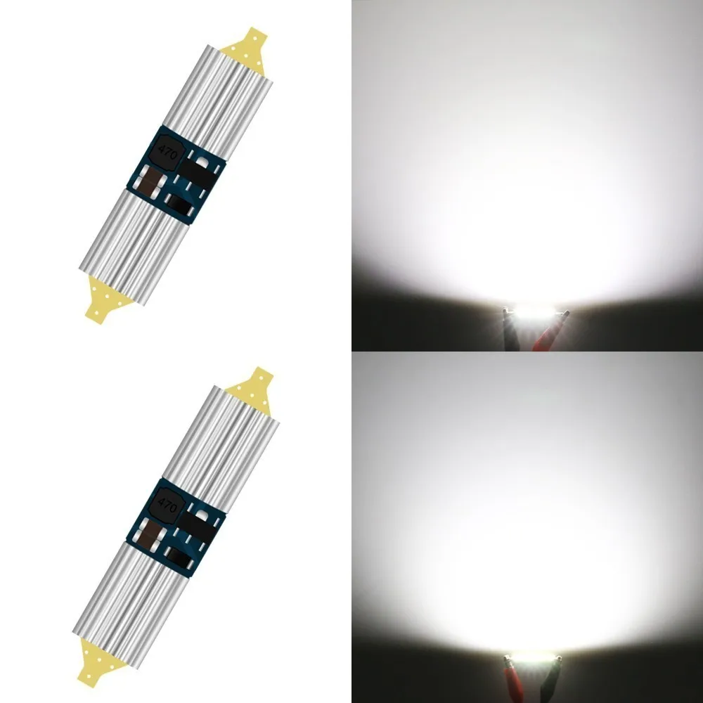 2шт гирлянда 31 36 мм 39 41 светодиодный светильник C5W супер яркий 3030 SMD Canbus без ошибок