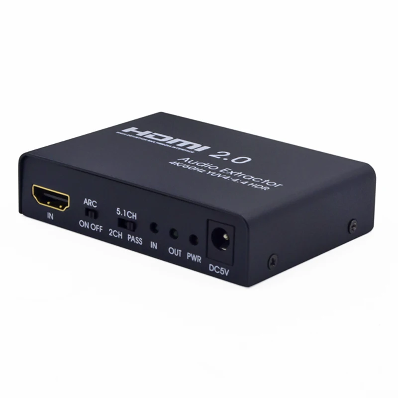 AABB-Hdmi 2 0 к Hdmi аудио экстрактор поддержка 4 K/60Hz Yuv 4:4:4 Hdr Arc для Hd Box Ps3 Ps4 | Электроника
