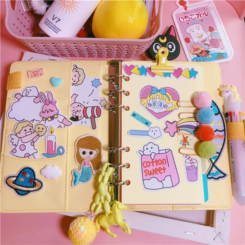1 шт. милые клипсы Kawaii Hairball бумажные зажимы конфетный цвет металлическая для