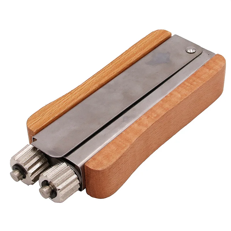 

1PCS Beekeeping Equipment Hive Frame Stainless Steel Wire Cable Tensioner Tool With Metal Wheels And Wooden Handle