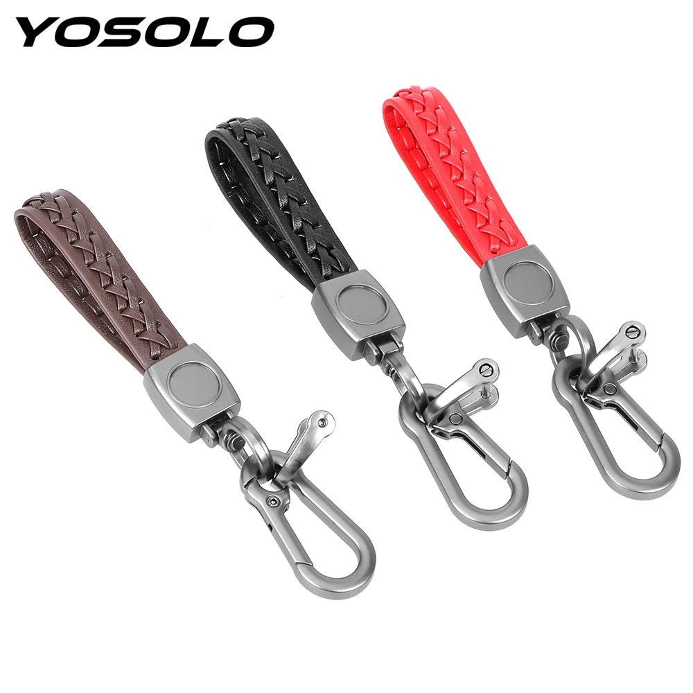 YOSOLO цепочка для ключей из искусственной кожи зажим цинкового сплава
