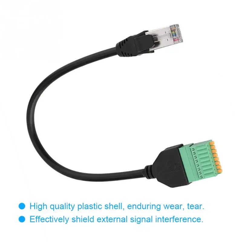 Штекерный разъем RJ45 к 8 контактному пружинному разъему Клеммная колодка кабель