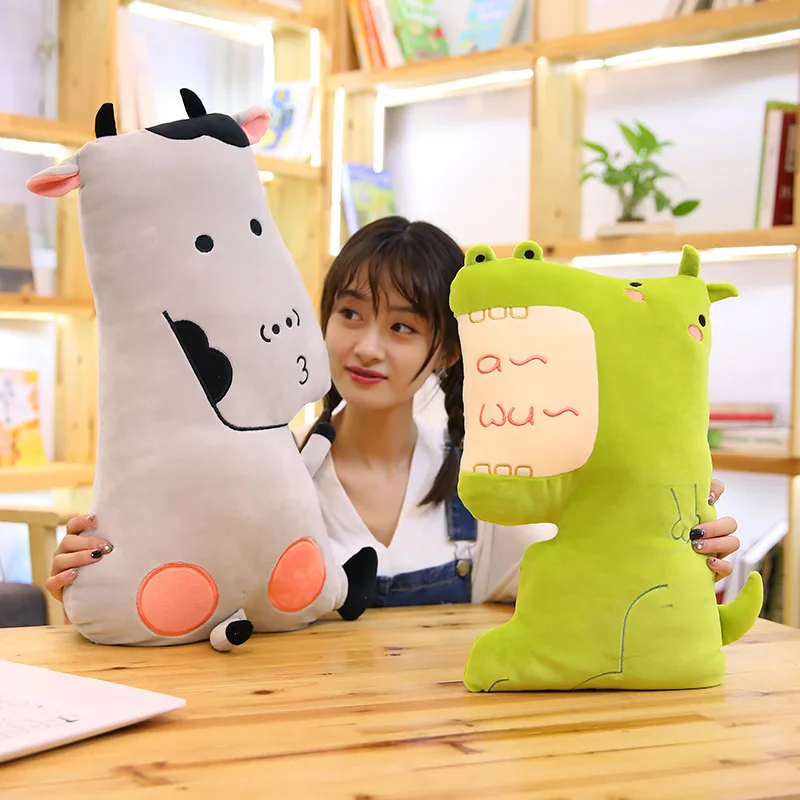 45 см Kawaii Жираф корова Ежик медведь плюшевая подушка игрушки милая Подушка с