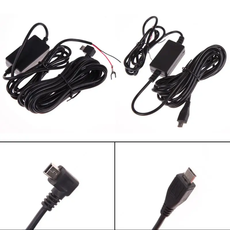 1500mA DC 12V to 5V Inverter Converter Micro/Mini USB Hardwire Dash Cam Hard Wire Kit for Car Vehicle DVR Camera Vedio Recorder speedwow micro mini usb hard wired car charger power inverter converter for tablet phone dvr recorder gps
