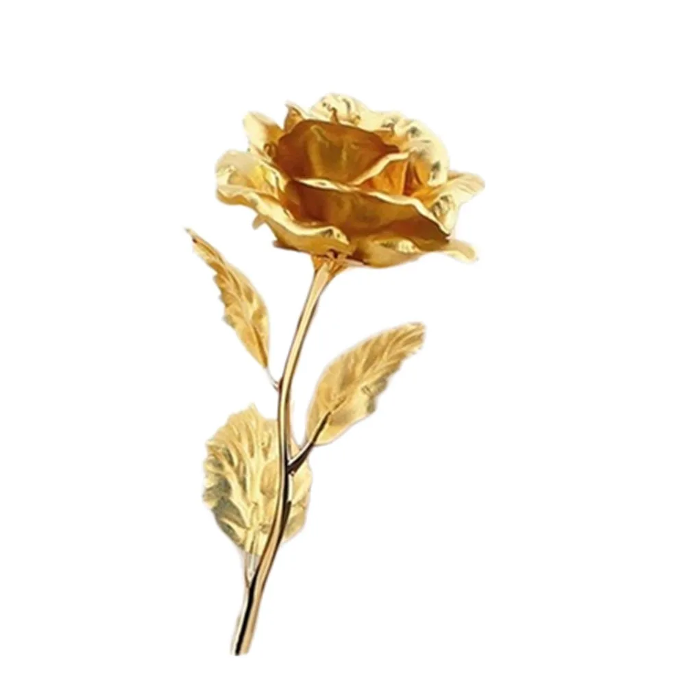 Gold Foil Plated Rose Wedding Decoration Golden Dipped FLOWER artificiales artificial flower 6 Color | Дом и сад