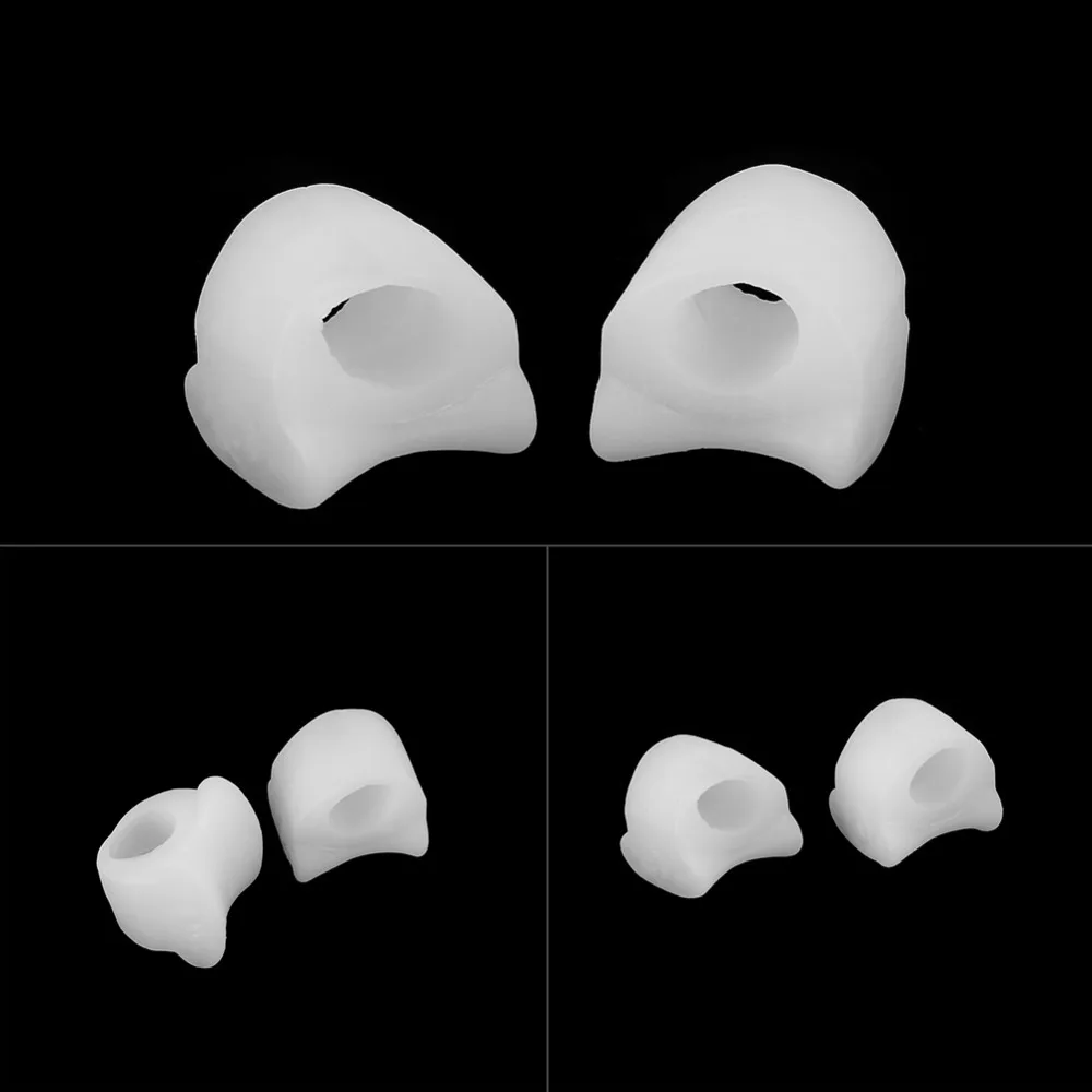 2 шт. силиконовый гель Bunion Splint Toe Separator Перекрывающийся распределитель корректор