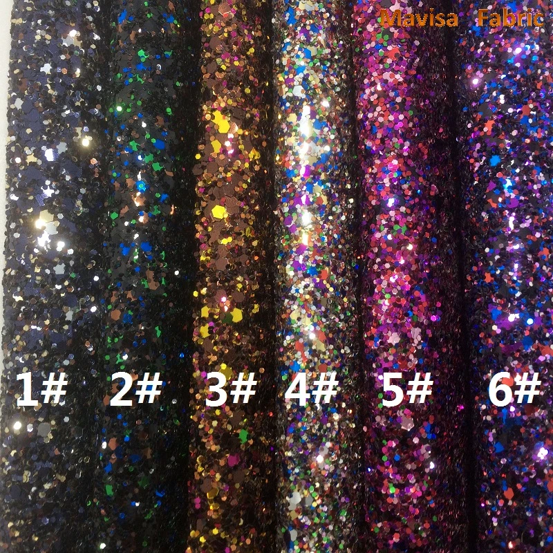 1PCS A4 SIZE 21X29cm Synthetic Leather Artificial Chunky Glitter Fabric For Bow DIY handbags shoes MK068 | Дом и сад