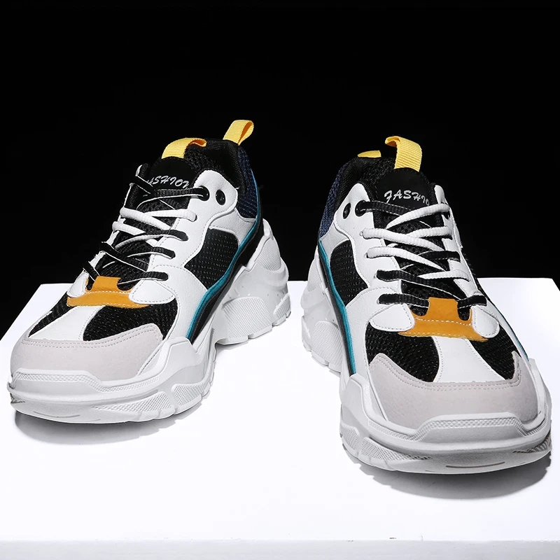 

Brand Casual Shoes Men Mesh Sneakers Shoes Plus Size 35-45 Unisex Couple Shoes Fashion Lace Up Mans Outdoor Footwear