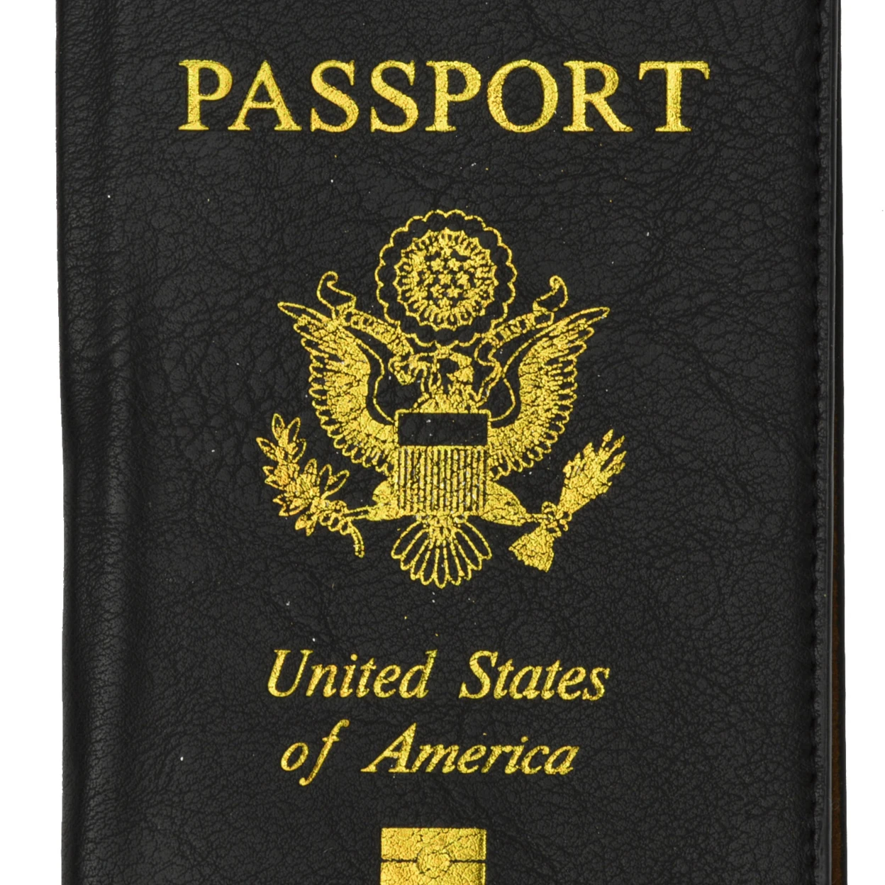 Genuine Leather USA Passport Wallet Holder Cover for Travel |