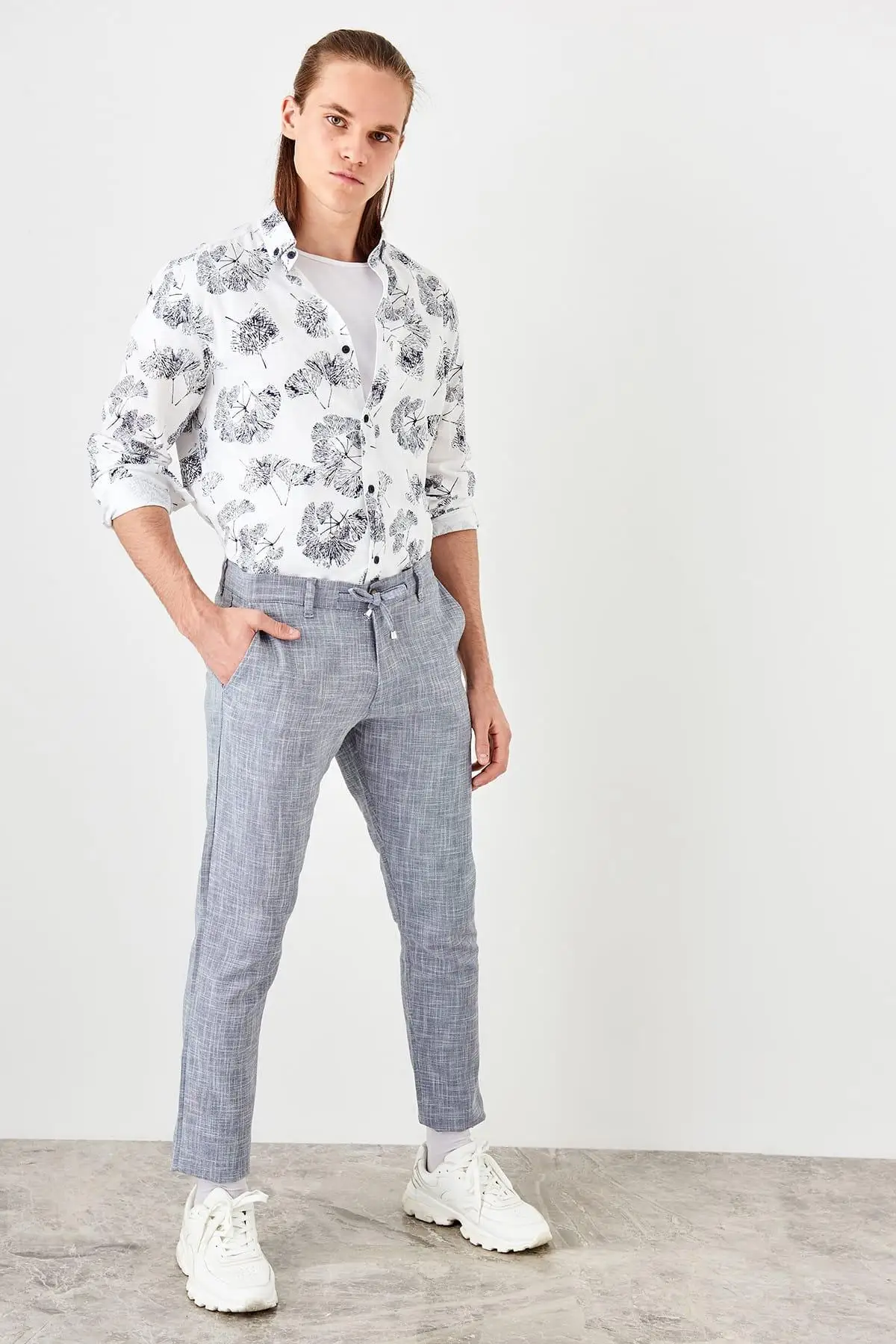 Trendyol новый темно-синий мужской белье Looking брюки TMNSS19RS0044 | Женская одежда