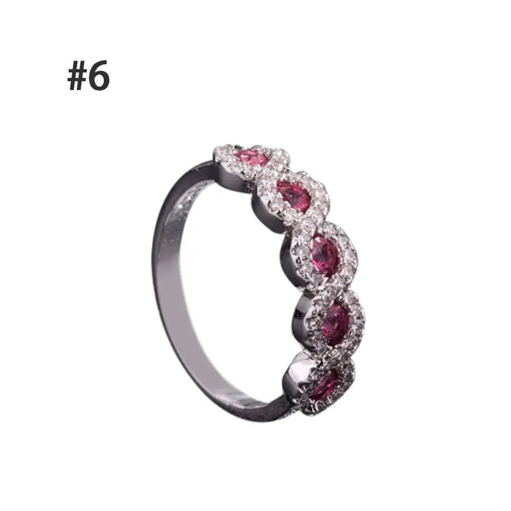 Women Fashion Round Rhinestone Casual Engagement Ring Wedding Party Approx 3g 2 1cm 0 8inch 0cm | Украшения и аксессуары