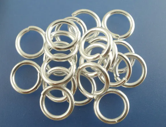 Lovely 200PCs Silver Plated Open Jump Ring 10x1.5mm Findings (B03438) | Украшения и аксессуары