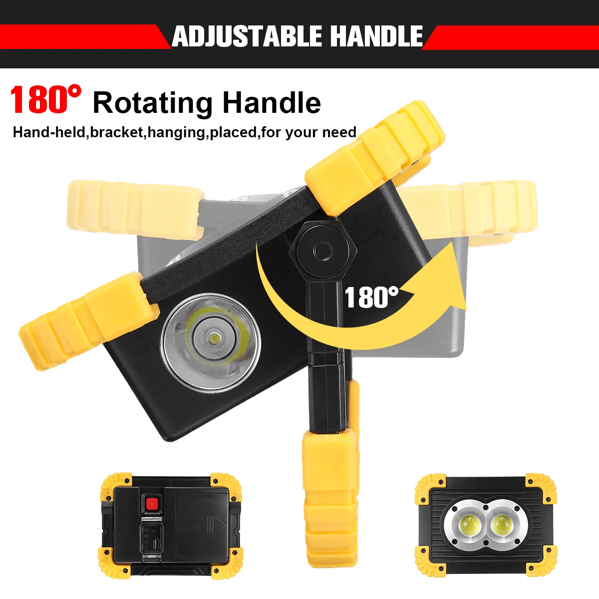 Портативный точечный светильник 20 вт фонарь прожексветильник 18650 USB