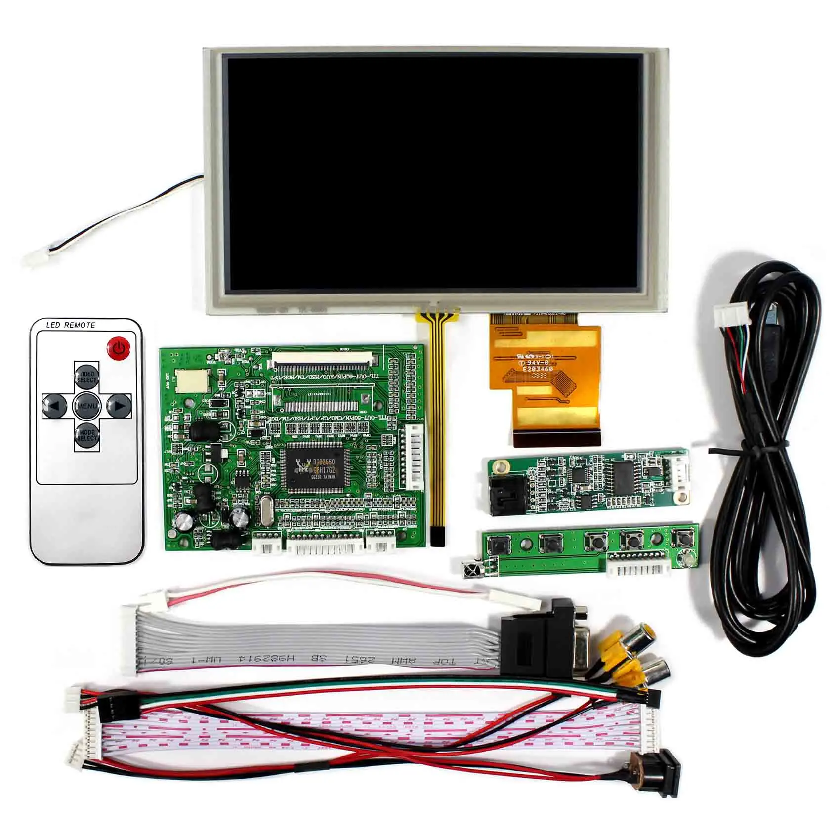 ЖК контроллер 6 2 дюйма 800x480 VGA AV плата сенсорный экран CLAA062LA01CW HSD062IDW1|Запасные