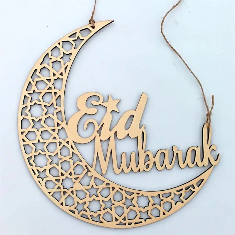 Деревянная дощечка мусульманский амадан Eid Mubarak креативный экологический Декор