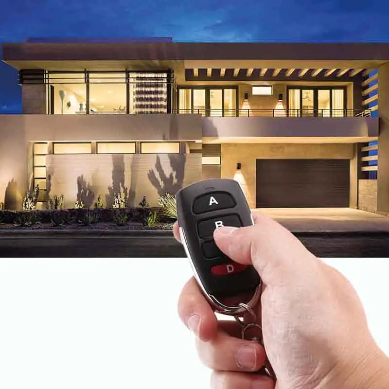 433mhz DC 12V 4 Button Learning RF Transmitter Remote Control Switch For Gate Garage Door Security Alarm Key Fob Car | Электроника