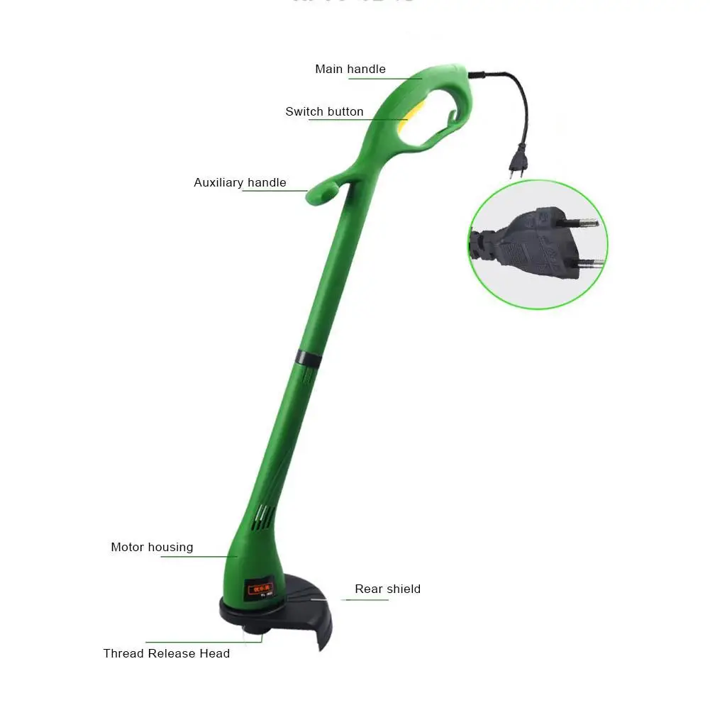 

400W Folding Electric Lawn Mower 12500r/min Garden Home Trimming Machine For Gardening Green Garden Power Tools