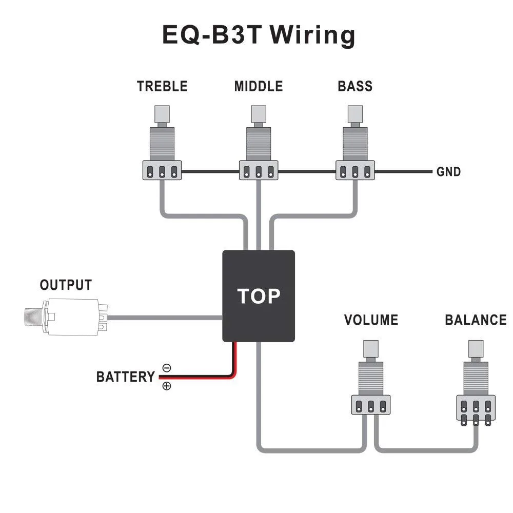 Belcat Высокое качество Бас Пикап активный эквалайзер EQ-B3T преампер цепь для