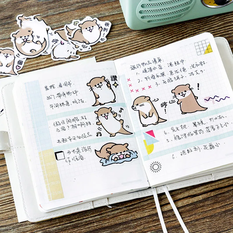 Милые наклейки 45 шт./кор. милые клейкие для мультфильма сделай сам фотоальбом