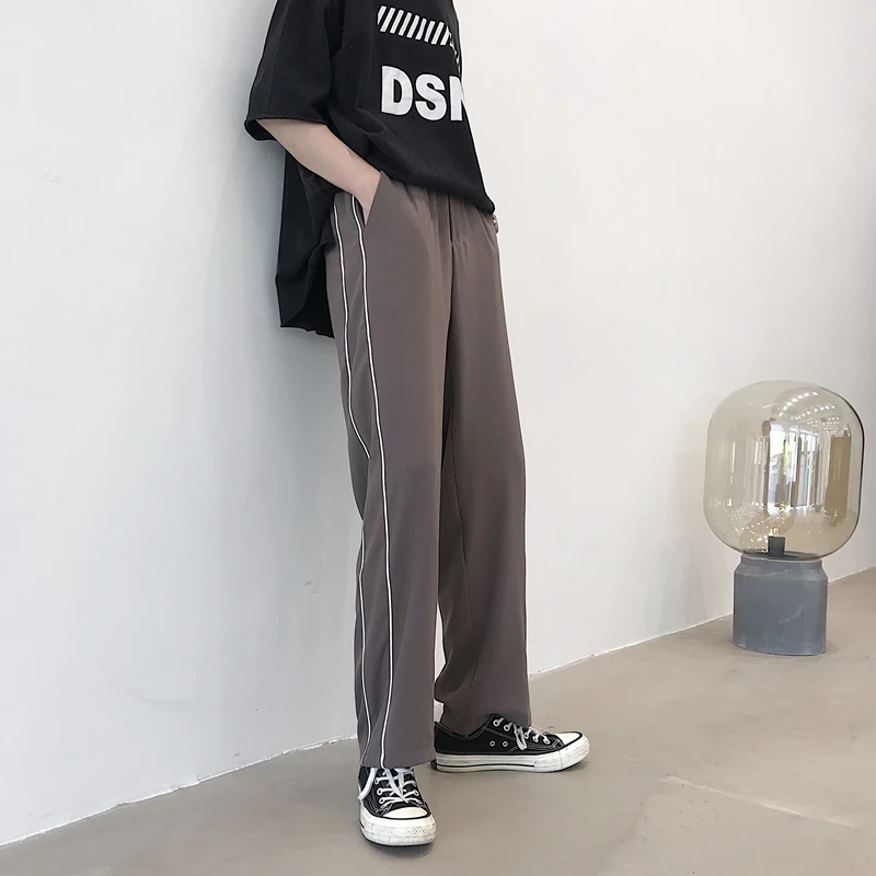Новинка 2019 г. OOTD летние уличные повседневные корейские прямые тактические брюки